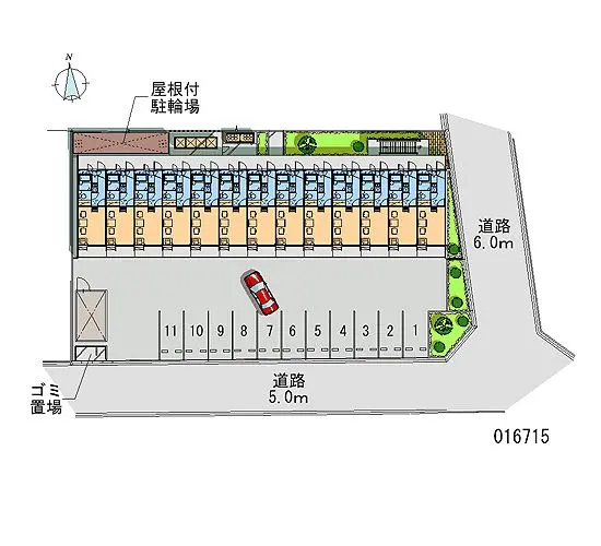 ★手数料０円★大阪市生野区巽東　月極駐車場（LP）